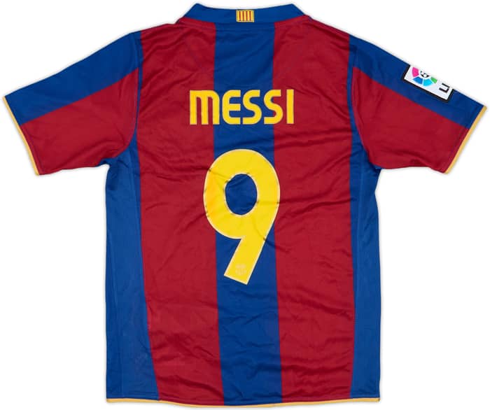 2007-08 Barcelona Home Shirt Messi #9 (S.Boys)