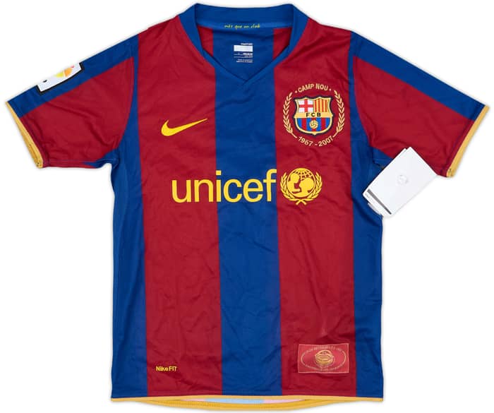 2007-08 Barcelona Home Shirt Messi #9 (S.Boys)