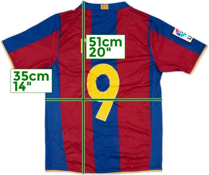 2007-08 Barcelona Home Shirt Messi #9 (S.Boys)