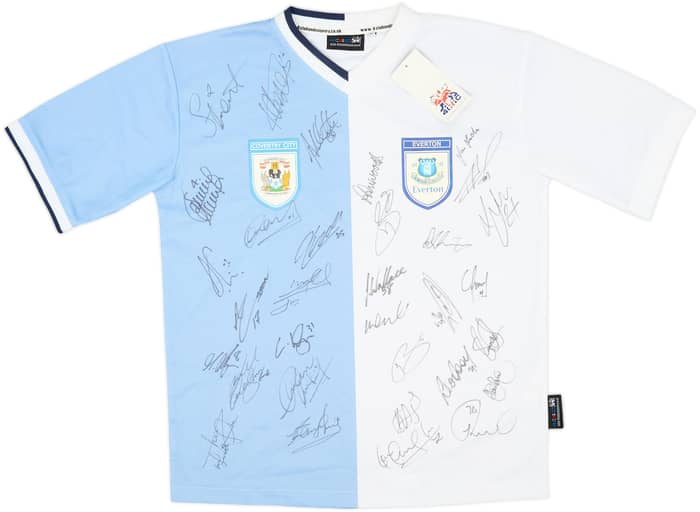 2000s Coventry Everton Half and Half Signed Shirt (S)