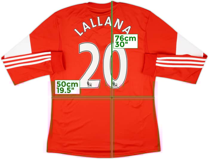 2013-14 Southampton Home L/S Shirt Lallana #20 (L)