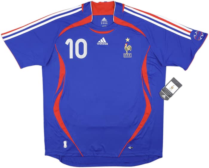 2006-07 France Home Shirt Zidane #10 (XL)