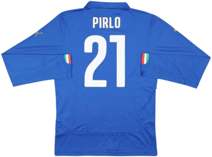2014-15 Italy Home L/S Shirt Pirlo #21 - 10/10 - (L)