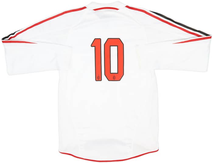2004-05 AC Milan Player Issue Away L/S Shirt #10 - 10/10 - (S)