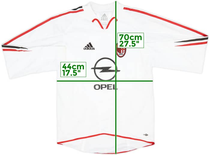 2004-05 AC Milan Player Issue Away L/S Shirt #10 - 10/10 - (S)