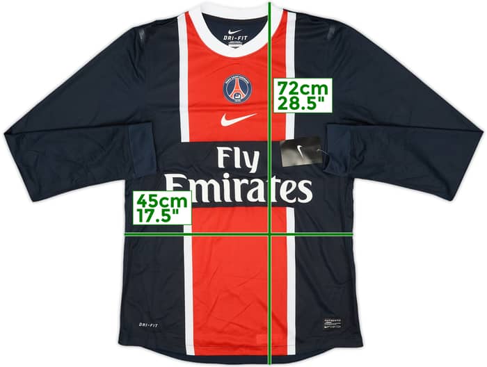 2011-12 Paris Saint-Germain Player Issue Home L/S Shirt (M)