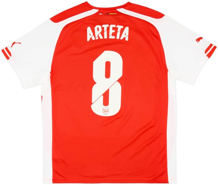 2014-15 Arsenal Home Shirt Arteta #8 (L)