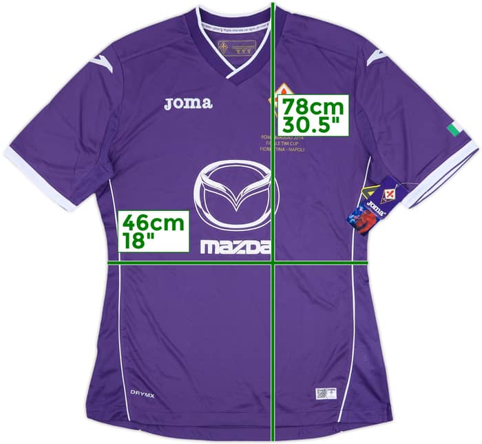 2013-14 Fiorentina 'Finale Coppa Italia' Home Shirt (M)
