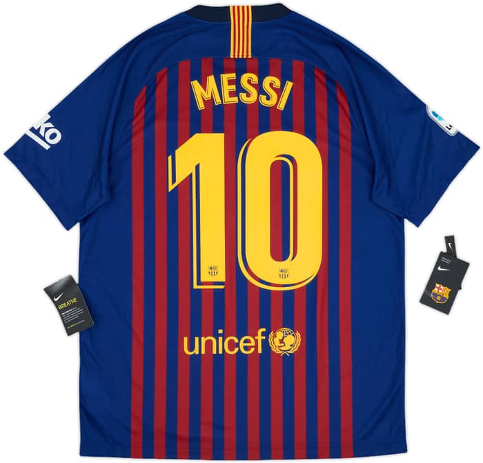2018-19 Barcelona Home Shirt Messi #10 (L)