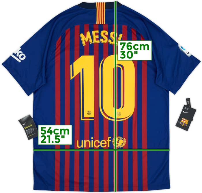 2018-19 Barcelona Home Shirt Messi #10 (L)