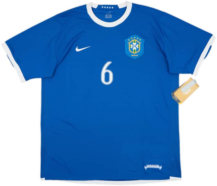 2006-07 Brazil Away Shirt R. Carlos #6 (XL)