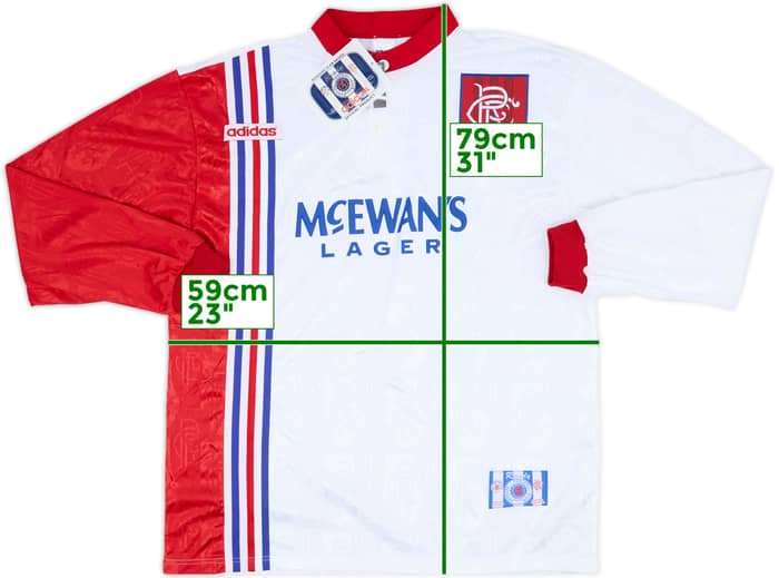 1996-97 Rangers Away L/S Shirt (XL)