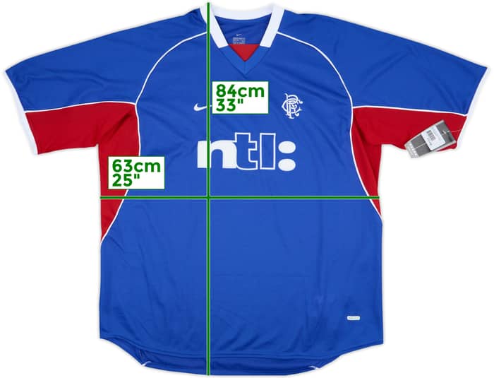 2001-02 Rangers Home Shirt (XXL)