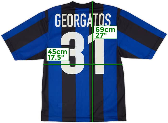1999-00 Inter Milan Basic Home Shirt Georgatos #31 (XS)