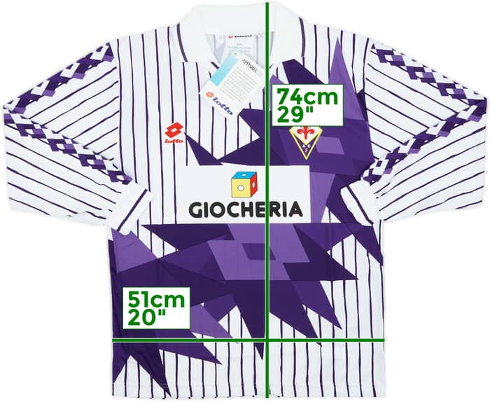 1991-92 Fiorentina Away L/S Shirt (M)