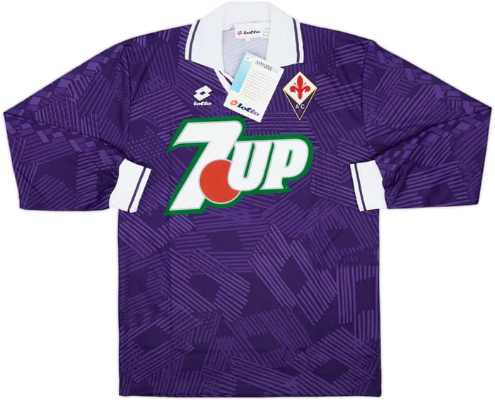 1992-93 Fiorentina Player Issue Home L/S Shirt (M)