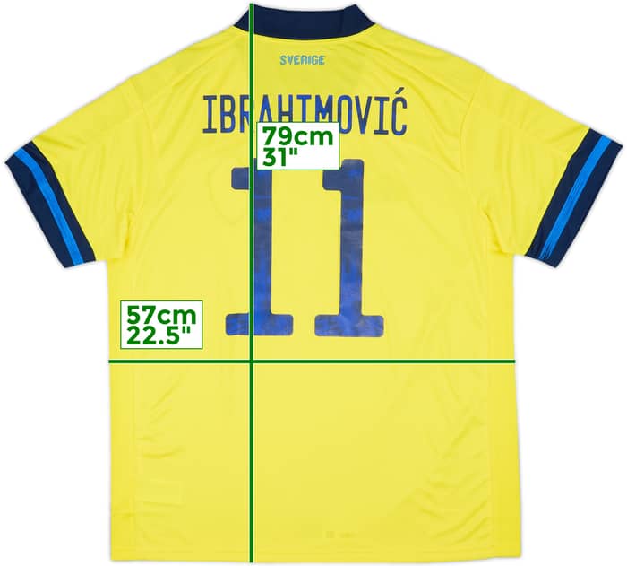 2020-21 Sweden Home Shirt Ibrahimovic #11 (XL)