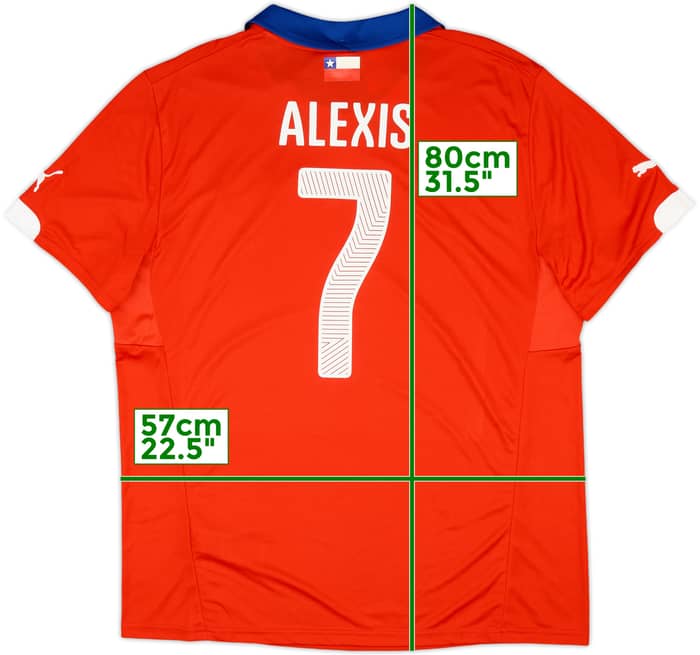 2014-15 Chile Home Shirt Alexis #7 (XXL)