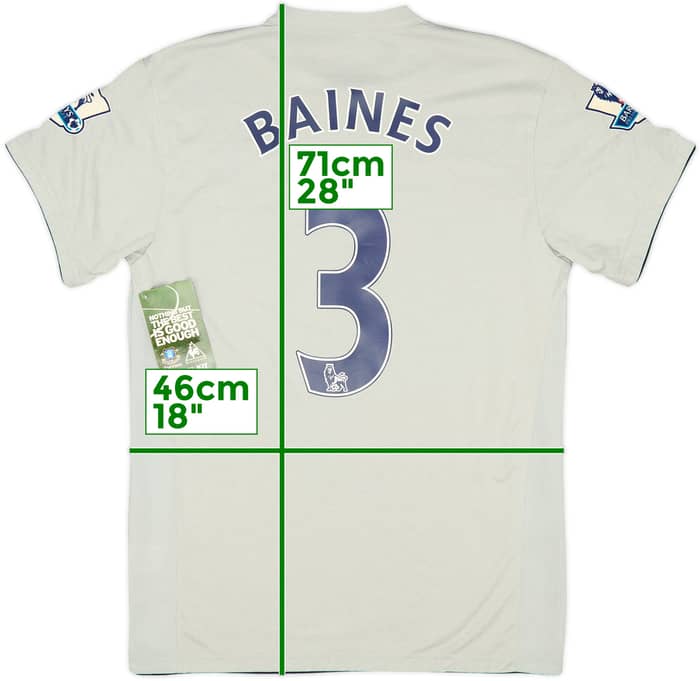 2011-12 Everton Third Shirt Baines #3 (S)