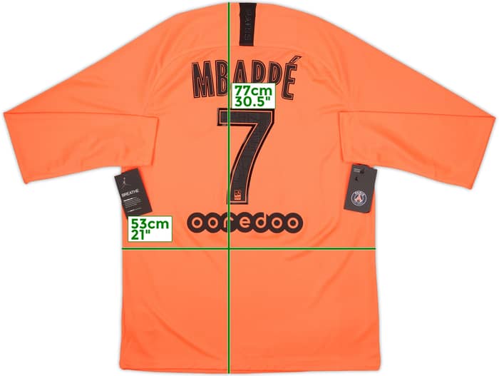 2019-20 Paris Saint-Germain Away L/S Shirt Mbappe #7 (L)