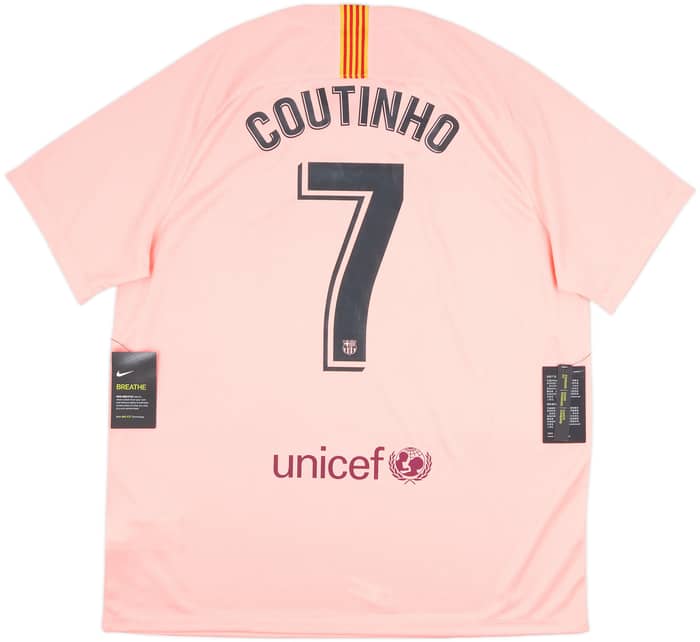 2018-19 Barcelona Third Shirt Coutinho #7 (XL)