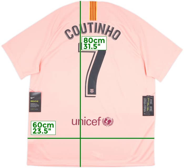 2018-19 Barcelona Third Shirt Coutinho #7 (XL)
