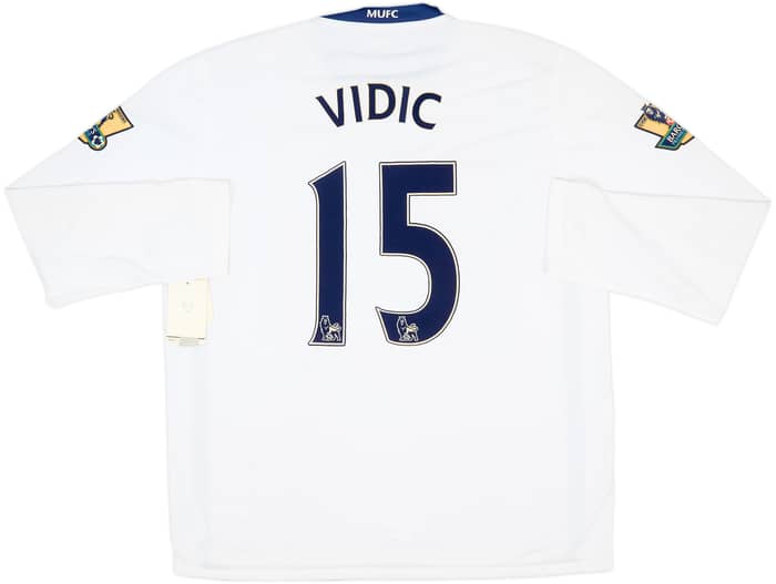 2008-10 Manchester United Away L/S Shirt Vidic #15 (XL)