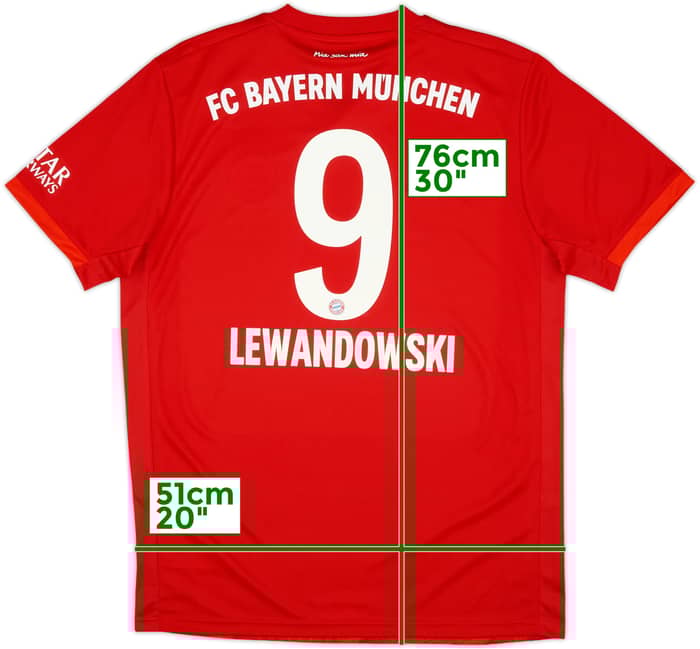 2019-20 Bayern Munich Home Shirt Lewandowski #9 (L)
