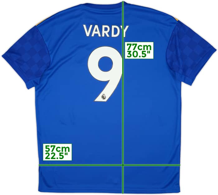 2019-20 Leicester Home Shirt Vardy #9 (XL)