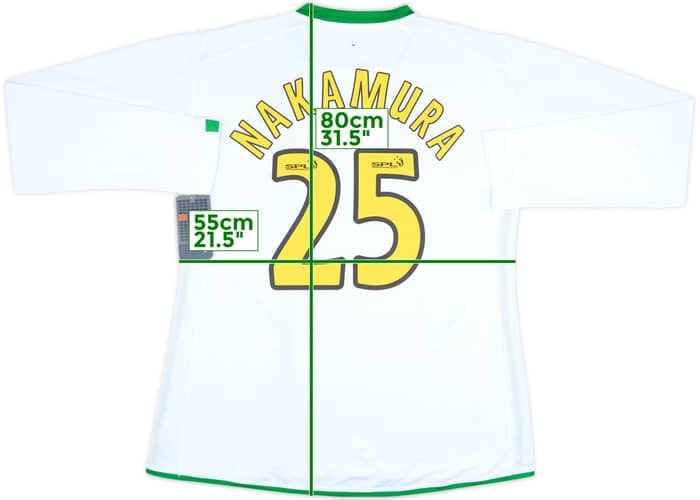 2007-08 Celtic Third L/S Shirt Nakamura #25 (XL)