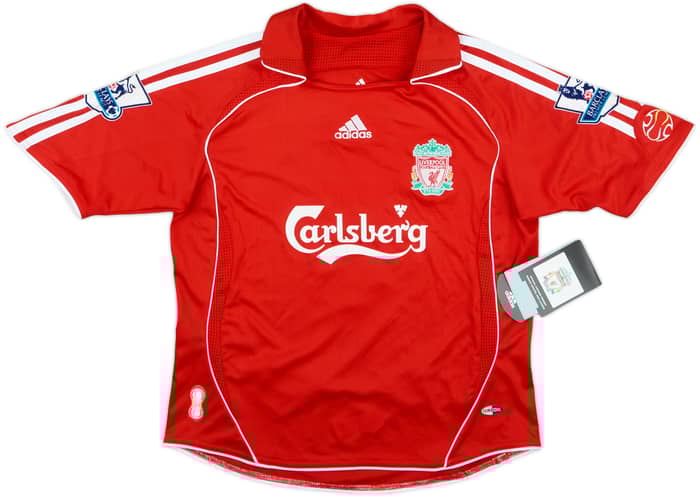 2006-08 Liverpool Home Shirt Gerrard #8 (S.Boys)