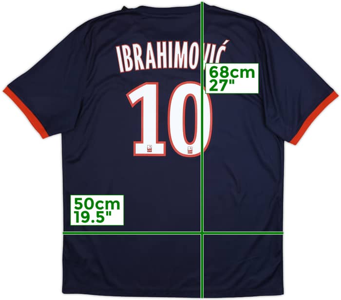 2013-14 Paris Saint-Germain Home Shirt Ibrahimovic #10 (XL)