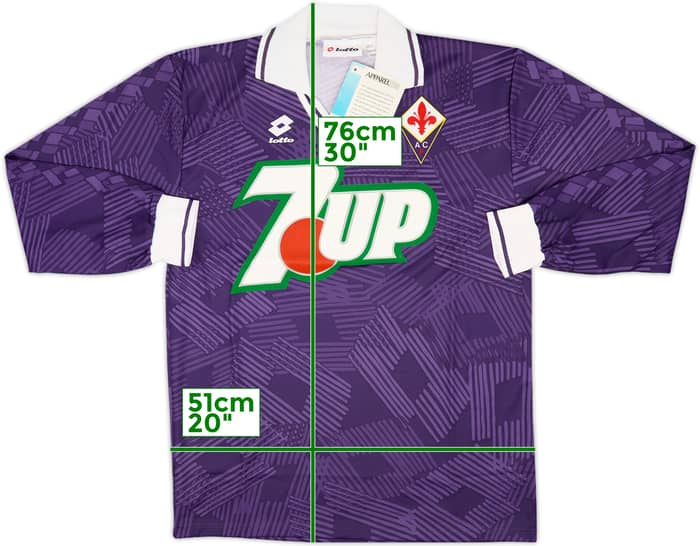 1991-92 Fiorentina Home L/S Shirt (M)
