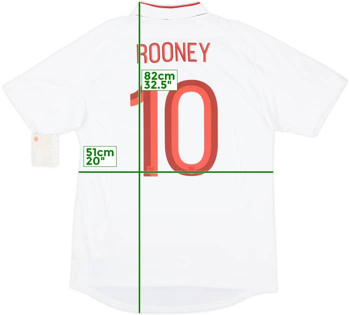 2012-13 England Home Shirt Rooney #10 (L)