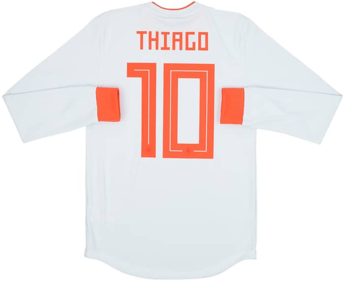 2018-19 Spain Player Issue Away L/S Shirt Thiago #10 (S)