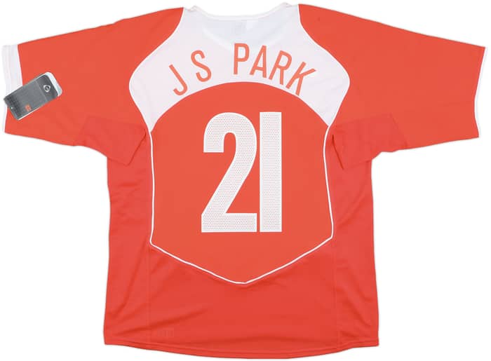2004-06 South Korea Home Shirt J S Park #21 (L)