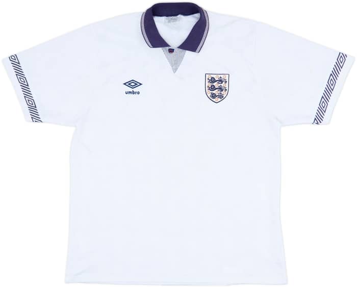 1990-92 England Home Shirt - 7/10 - (L)