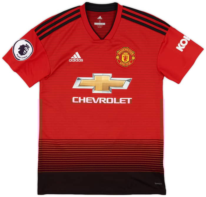 2018-19 Manchester United Home Shirt Martial #11 - 9/10 - (S)