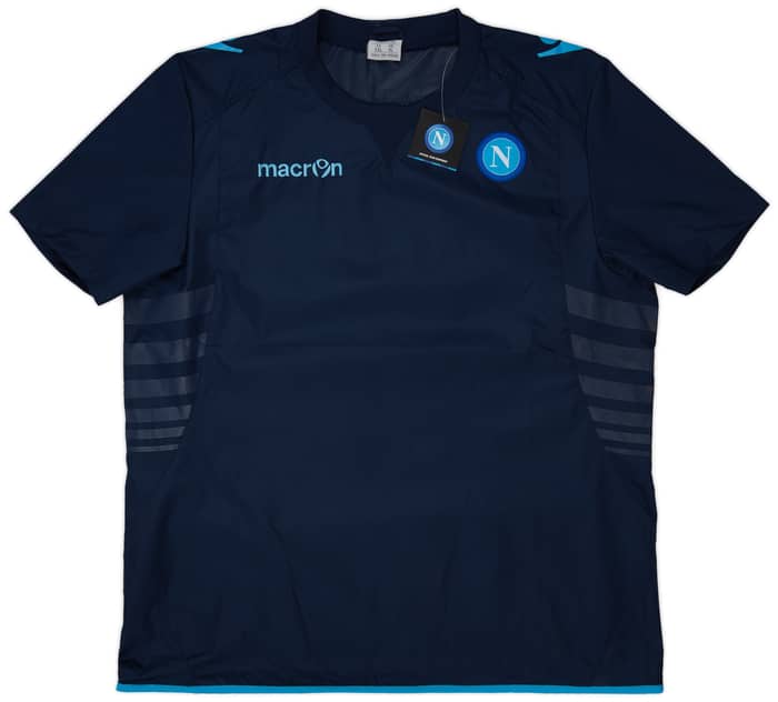 2013-14 Napoli Macron Waterproof Training Shirt - 7/10 - (XXL)