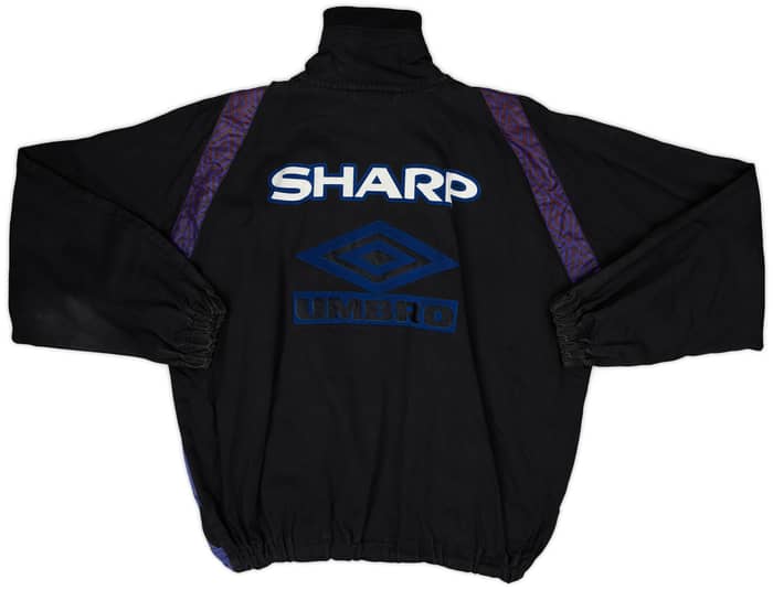 1996-97 Manchester United 1/4 Zip Drill Top - 7/10 - (M)