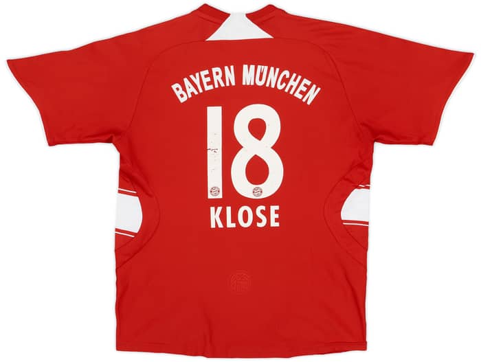 2007-08 Bayern Munich Home Shirt Klose #18 - 5/10 - (M.Boys)