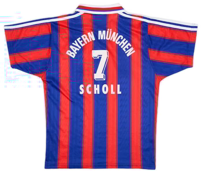 1995-97 Bayern Munich Home Shirt Scholl #7 - 5/10 - (XS/S)