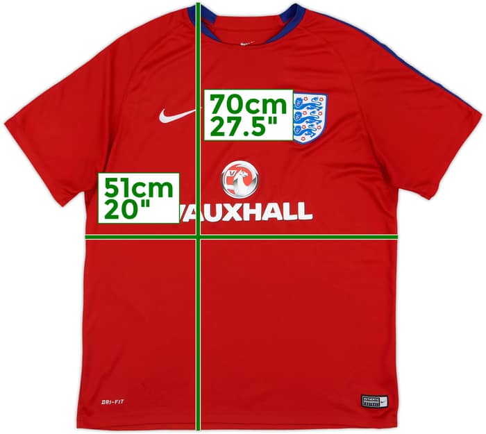 2016-17 England Nike Training Shirt - 6/10 - (XL)