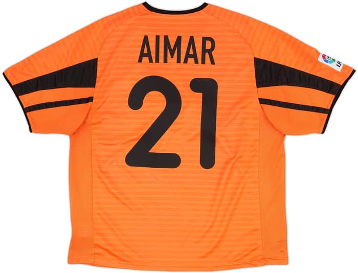 2001-02 Valencia Away Shirt Aimar #21 - 6/10 - (XL)