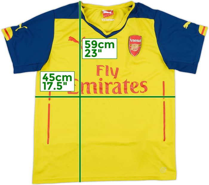 2014-15 Arsenal Away Shirt - 4/10 - (XL.Boys)