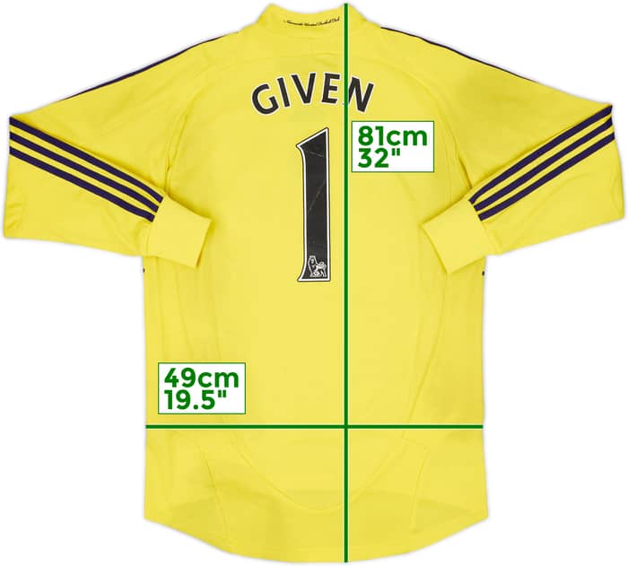 2008-09 Newcastle GK Shirt Given #1 - 5/10 - (S)