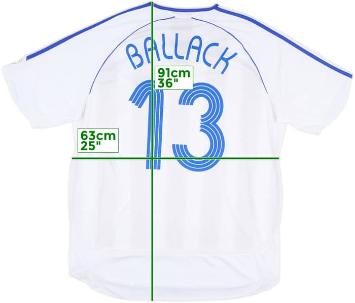 2006-07 Chelsea Away Shirt Ballack #13 - 8/10 - (XL)