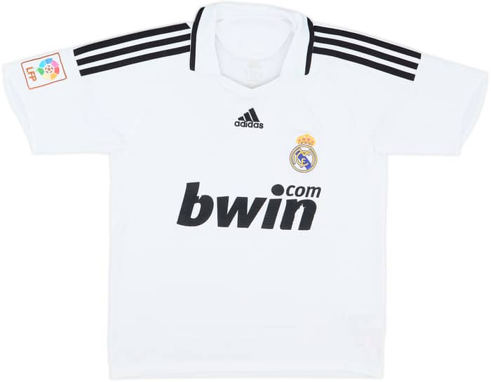 2008-09 Real Madrid Home Shirt - 5/10 - (L.Boys)