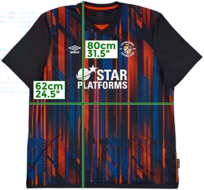 2021-22 Luton Town Away Shirt - 8/10 - (3XL)