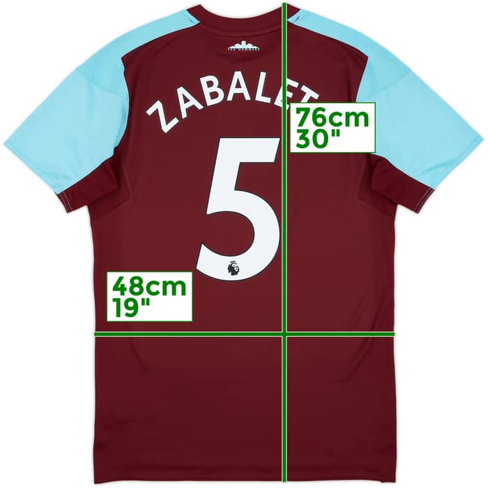 2017-18 West Ham Home Shirt Zabaleta #5 - 9/10 - (M)